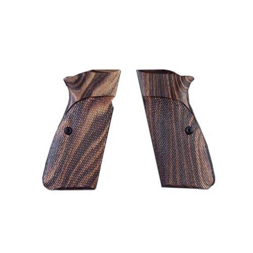 Browning Hi Power Grips - Checkered Kingwood