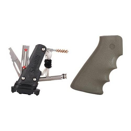 AR-15 Rubber Grip - w-Samson Field Survival Kit Olive Drab Green