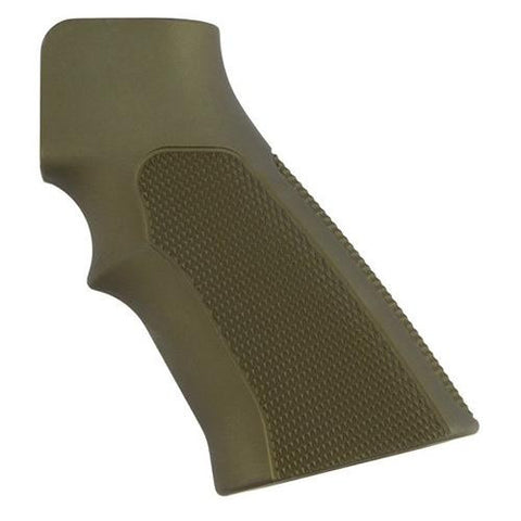 AR-15 Extreme Grips - Checkered Aluminum Matte Green Anodized