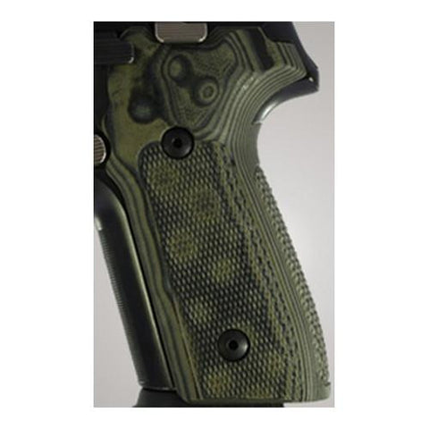 Sig P228-P229 Grips - Checkered G-10 G-Mascus Green