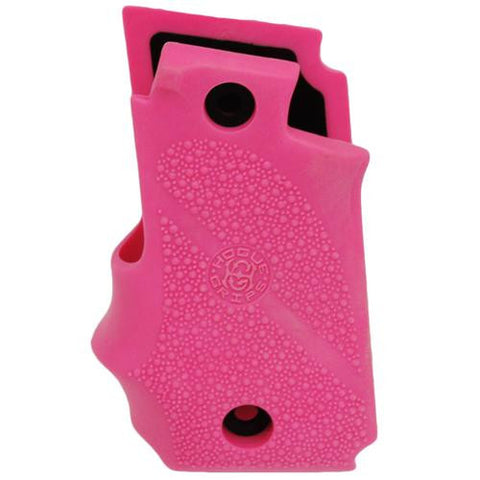 Sig P238 Grips - Rubber w-Finger Grooves, Desert Pink