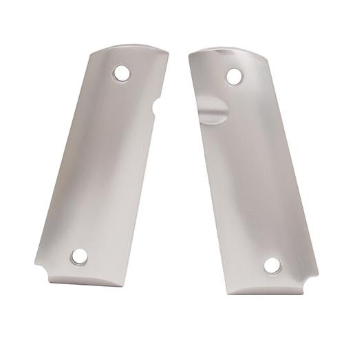 Colt & 1911 Government Grips - Aluminum Brushed Gloss Clear Anodized