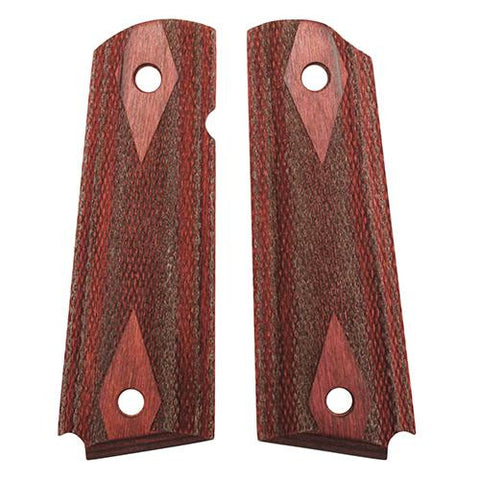 Colt & 1911 Government Grips - Rosewood Laminate Checkered