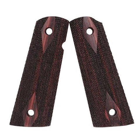 Colt & 1911 Government S&A Mag Well Grips - Rosewood, Checkered