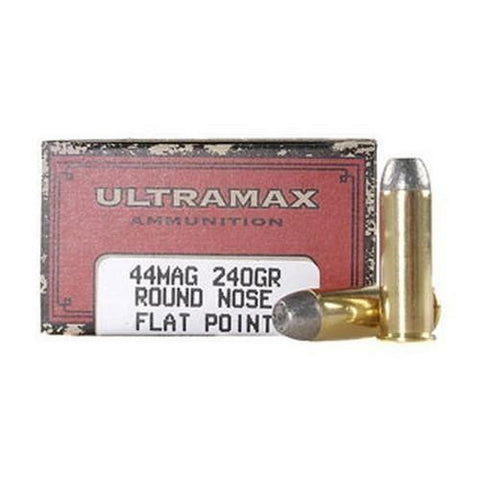 44 Remington Magnum, 240 Grains, Lead Round Nose Flat Point, Per 50