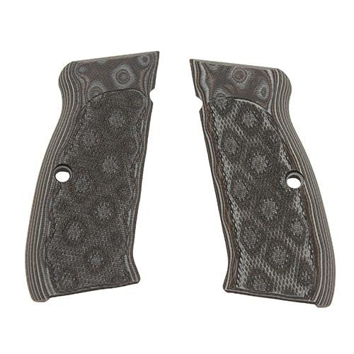 CZ-75-CZ-85 Grips - Checkered G-10 G-Mascus Black-Gray