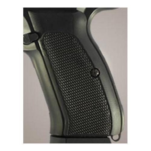 CZ-75-CZ-85 Grips - Checkered G-10 Solid Black