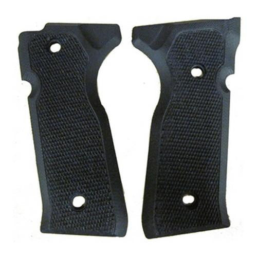 Beretta Cougar 8045 Grip - Checkered G-10 Solid Black