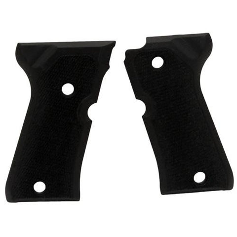 Beretta 92 Compact Grips - Checkered G-10 Solid Black