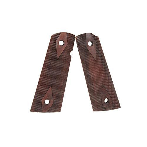 Colt & 1911 Government S&A Mag Well Grips - Pau Ferro, Checkered