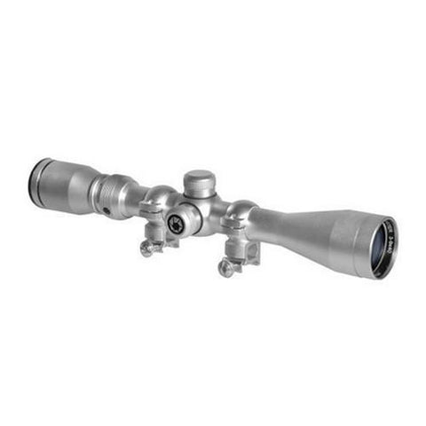 Huntmaster Riflescope - 3-9x40mm, Silver, 1" Tube, 30-30 Reticle w-Rings