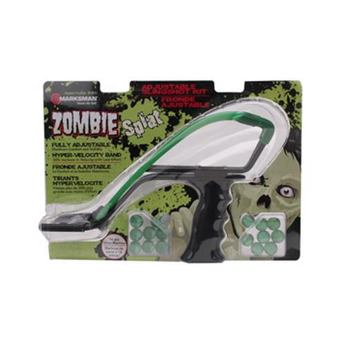 Zombie Slingshot Steel Yoke Glass Marbles