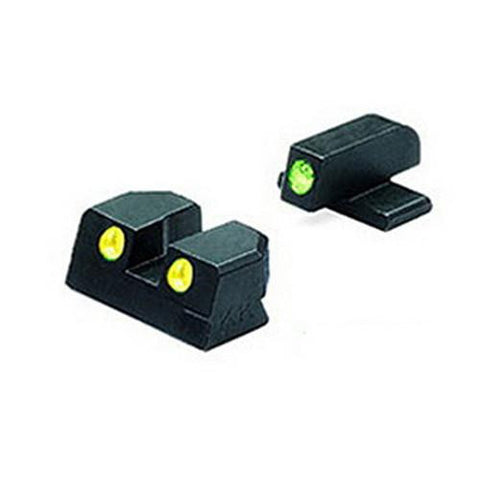 Springfield - Tru-Dot Sights -  XD 9mm & .40 Green-Yellow Set