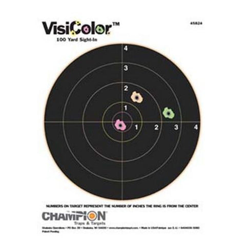 Visicolor Targets - 8" Bulls Eye (10 Pack)