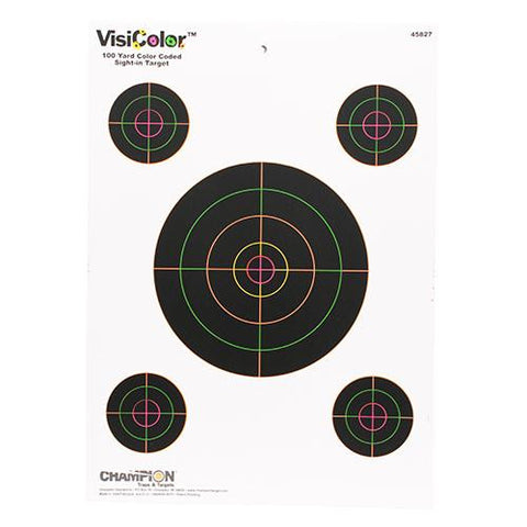 Visicolor Targets - Sight-In 8"