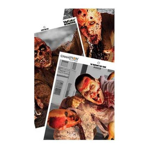 Zombie Targets - Visicolor, Variety, 6 Pack, 12" x 18"