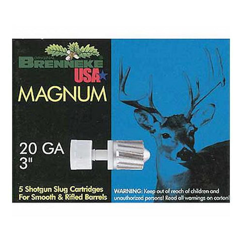 Magnum Slug - 20 Gauge, 3" (Per 5)