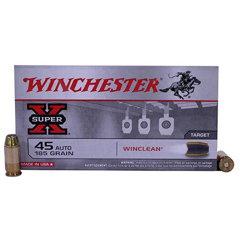 45 Automatic - WinClean, 185 Grains, Brass Enclosed Base, Per 50